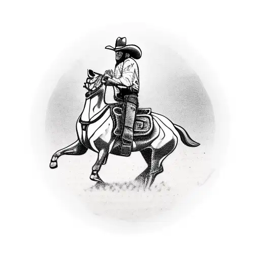 A Cowboy Riding A Corned Beef Can