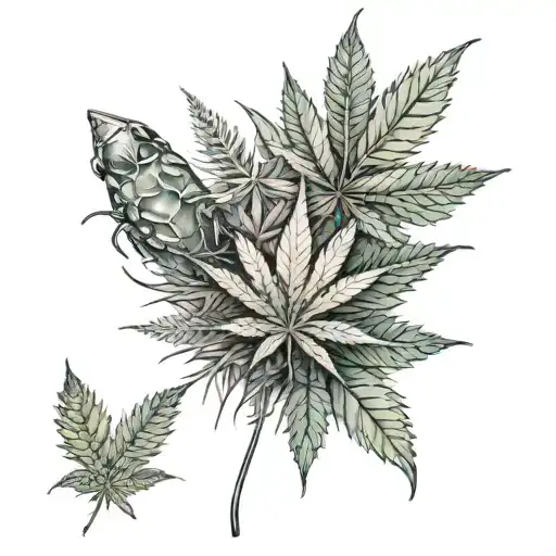 Group Of Friends With Weed