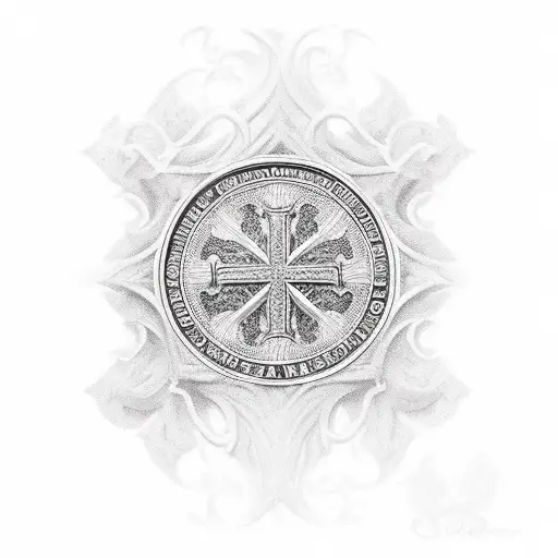 Christian Cross Mors Janua Vitae