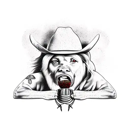 A Cowboy Riding A Corned Beef Can Through A Desert