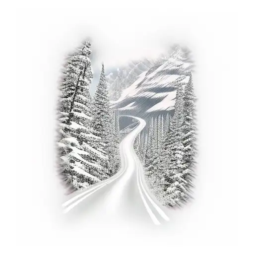 A Guitar Neck Transforming Into A Winding Road Leading To Different Cities