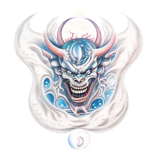 Demon Turning Into Galaxy