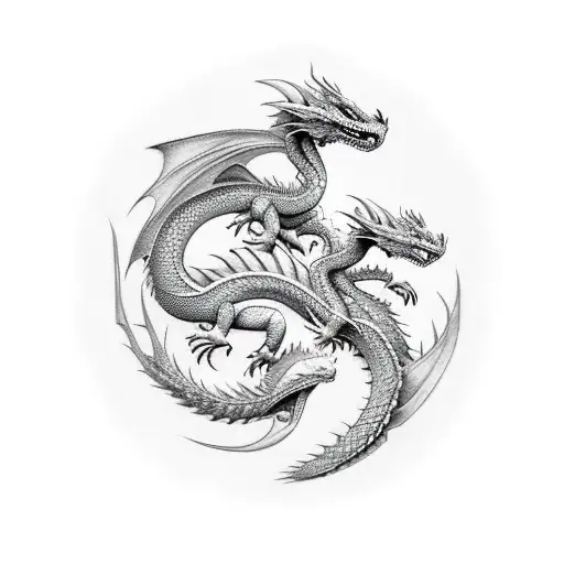 Mother And Son Dragons