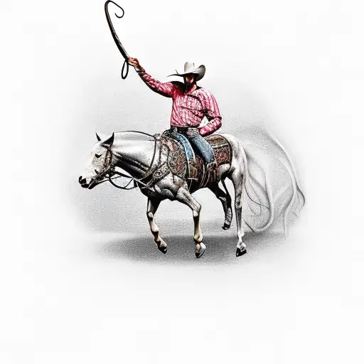 A Cowboy Riding A Corned Beef Can