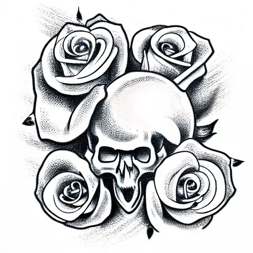 Skull And Roses