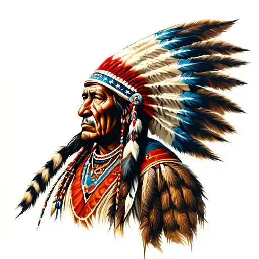 American Indian War Chief