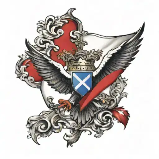 Dominican Flag Black And Red