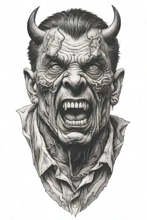 Devil Wears A Shirt Standing