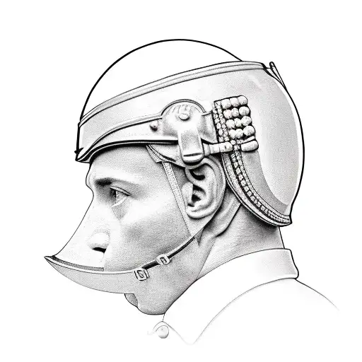 Spartiate With Military Helmet