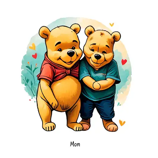 Winnie The Pooh Matching Tattoos For Mom