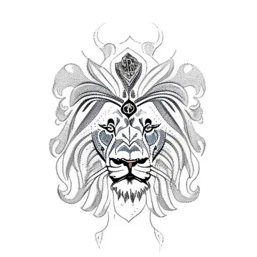 Lion With Eagle And Elephant