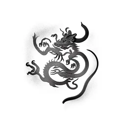 Chinese Horoscope Rat Flying O Top Of The Dragon