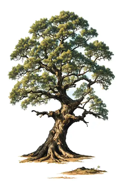 Live Oak Tree Intertwined