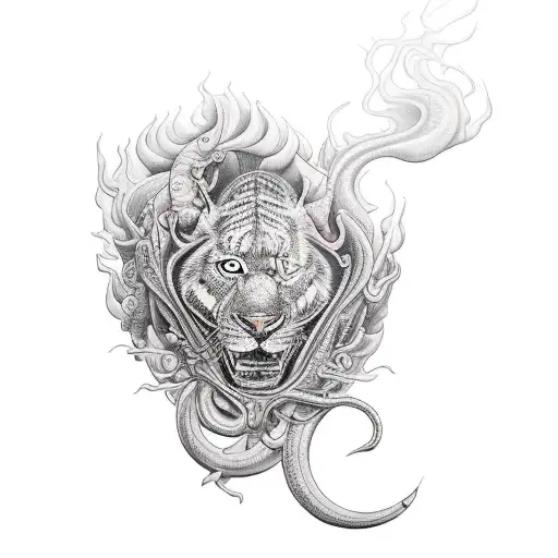 Full Sleeve With A Car And Tire Smoke