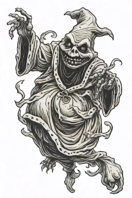 Tarot Card Oogie Boogie From Nightmare