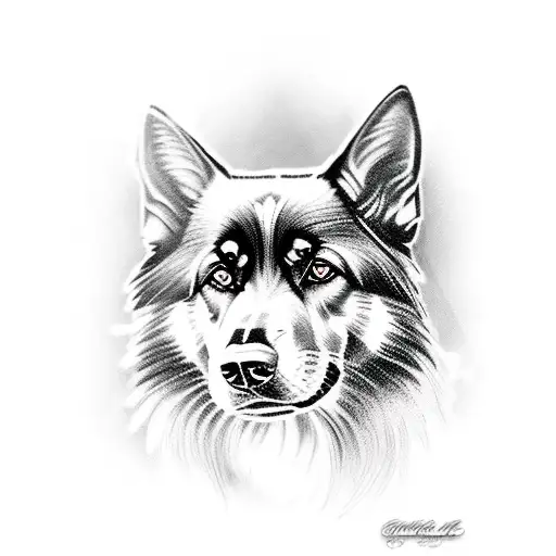 Black And Gold German Shepard