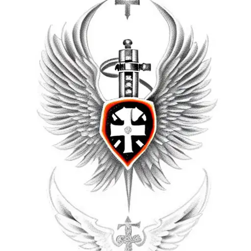 Star Of Life Paramedic Symbol With Angel Wings