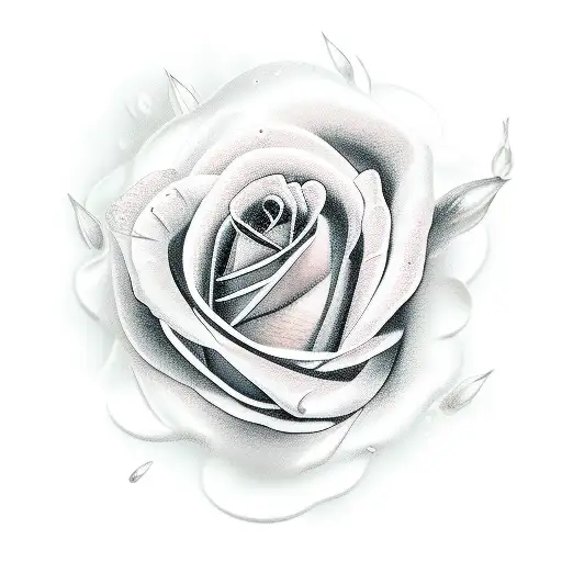 Broke Glass With Rose Reflections