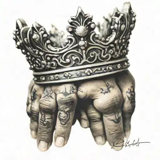 Matching Crown Couple Ring Finger