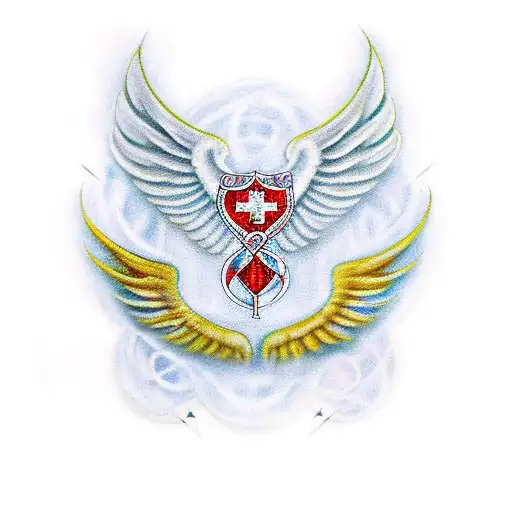 Medical Star Of Life With Wings