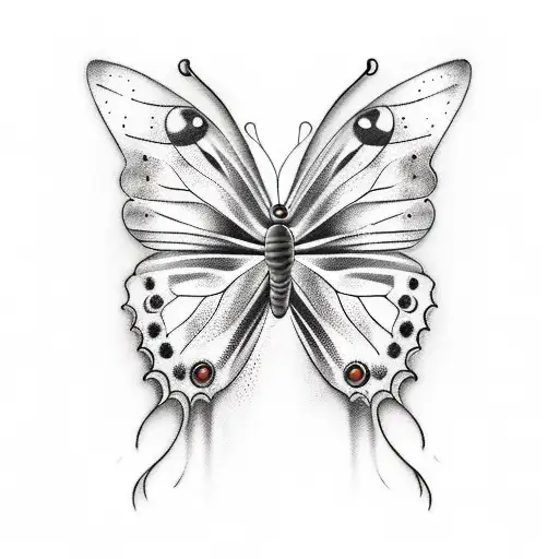 A Butterfly On A Guitar With The Names Hayden And Nils