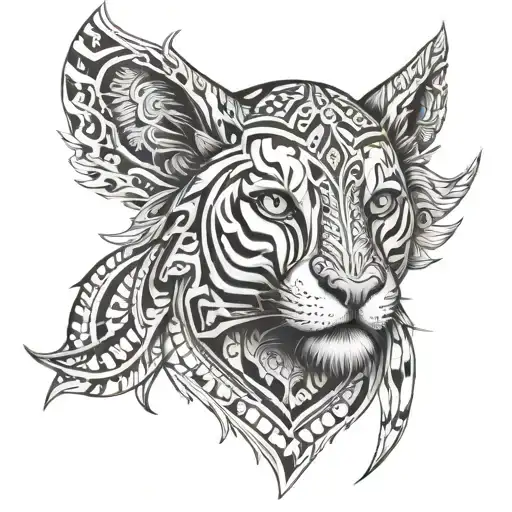 Animal And Tribal Inspired Design Featuring