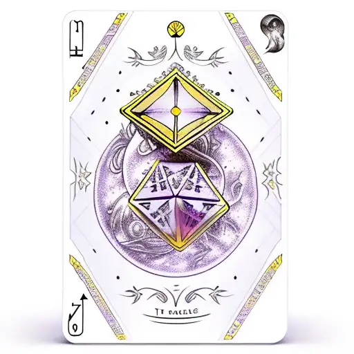 Lavender Gemini Tarot Cards Dice