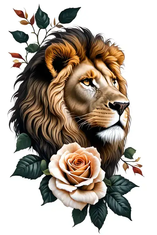 Lion Roses Forearm