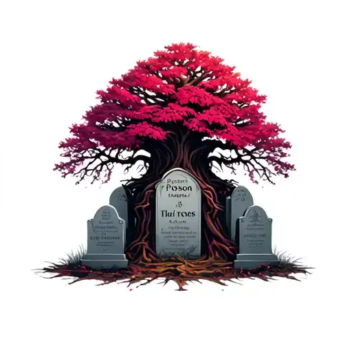 Poison Tree Around Grave Stones