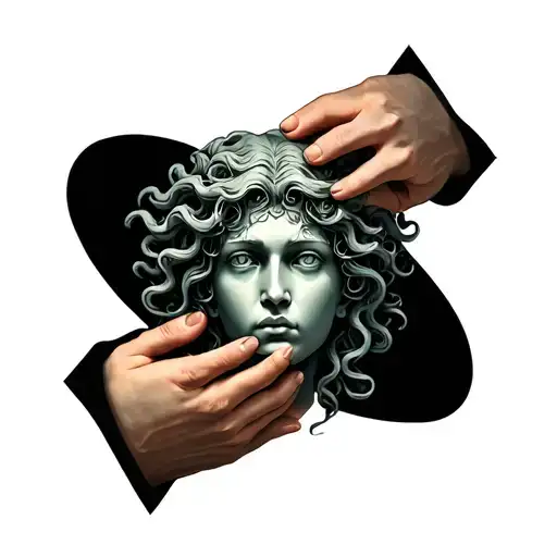 Perseo E Medusa Holding The Head