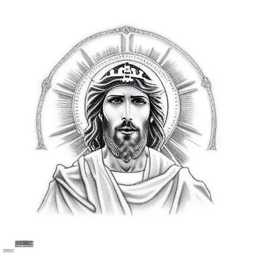 Jesus Christ On A Horse With A Sickle In His Hand