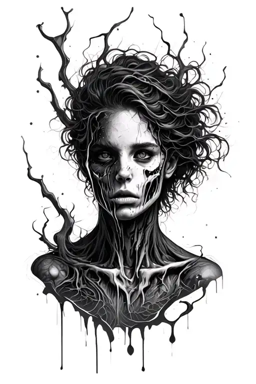 Ripped Skin Opening Line Art