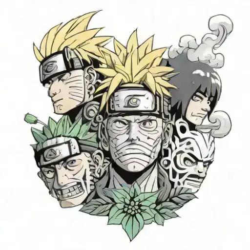 Naruto And Team Seven Smoking Weed