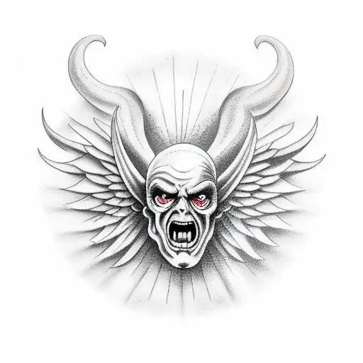 Devil And Angel In A Balance Pan