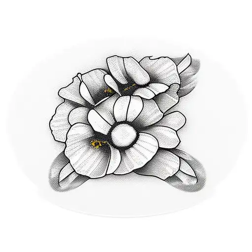 Flowers With Dog Paw