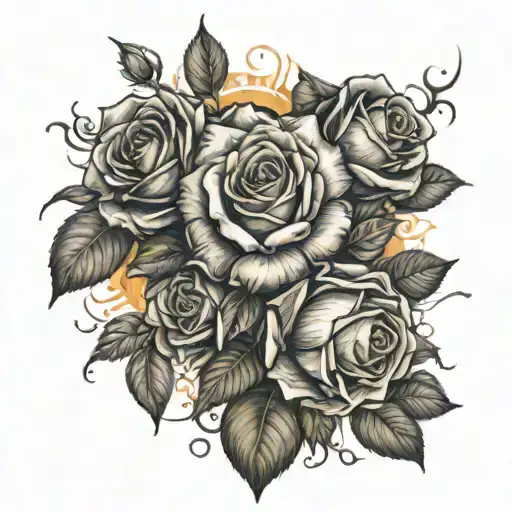 Roses And Sun Rising