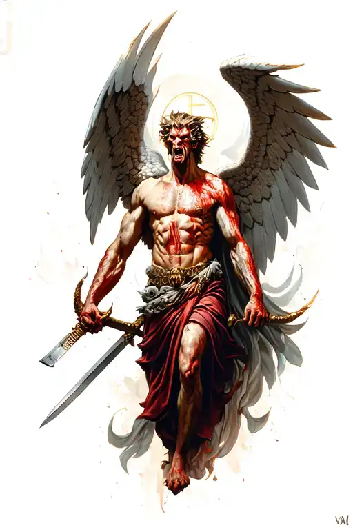 Saint Michael Killing Demon