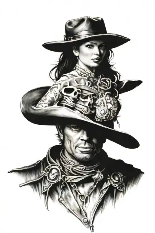 Realistic Western Tattoo Design