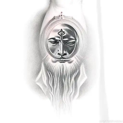 Jesus Looking Over Three Corsses