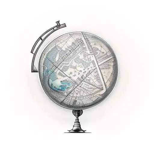 Greek Titan Holding The Globe