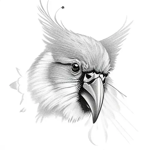 Cardinal With Butterflies