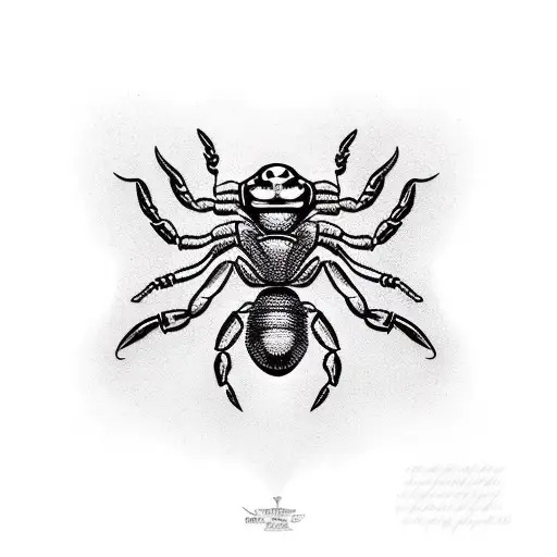 A Scorpion Stands On A Bucket From Which Space Is Pouring Out