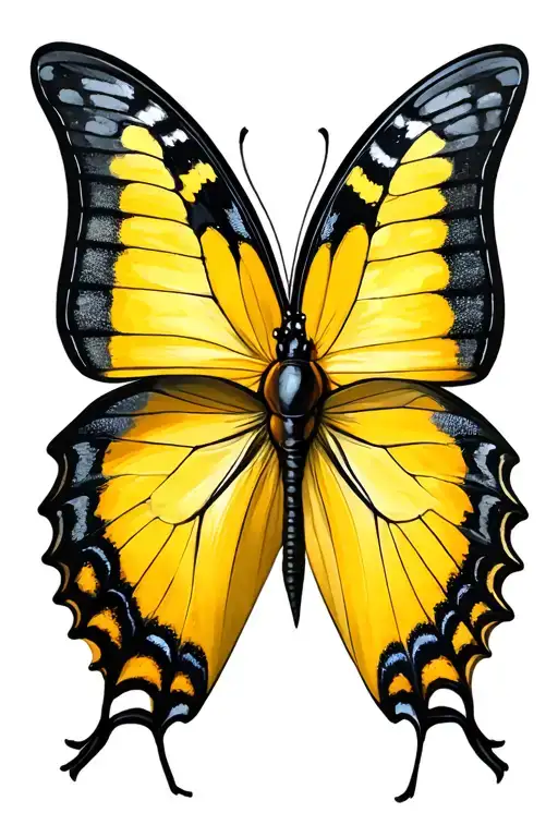 Yellow Butterfly 444 Virgo