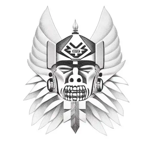 Aztec Warrior Americanized