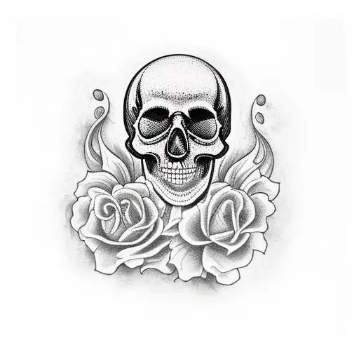 House On Fire Inside A Skull