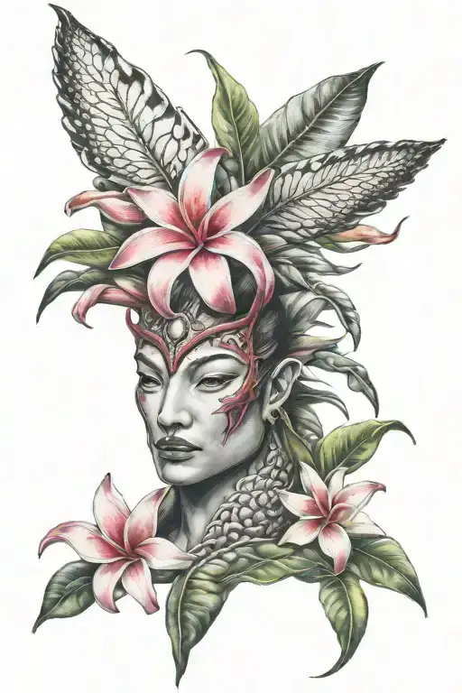 Plumeria Flower Dragonfruit Plant Dragon Face