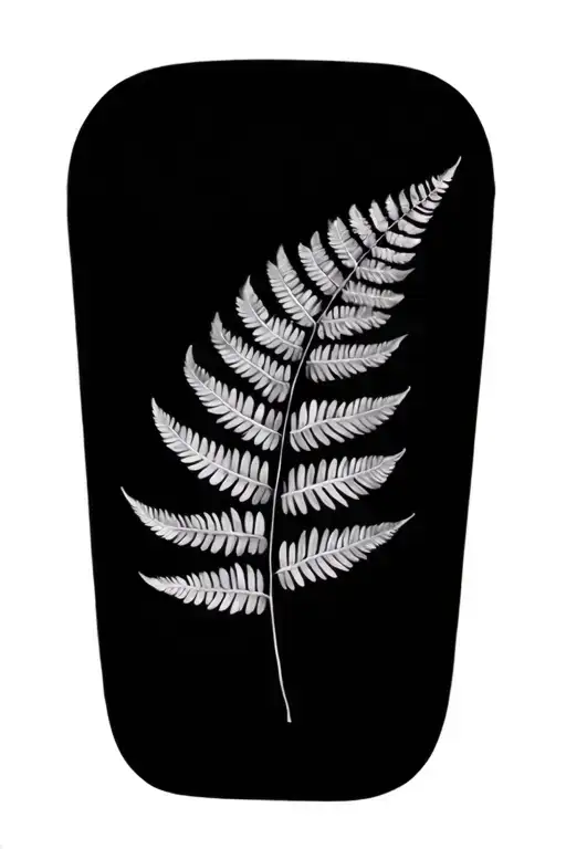 Black And Grey Fern Leaf