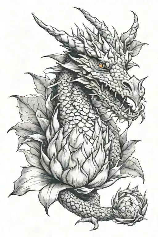 Dragon Protecting Dragonfruit