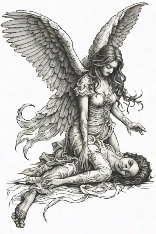 Woman Fallen Angel