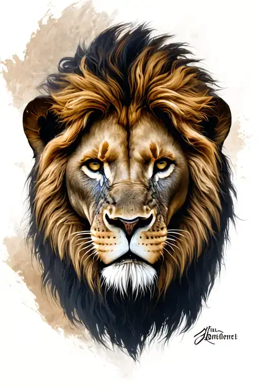 Lion With Gladiator As Nose